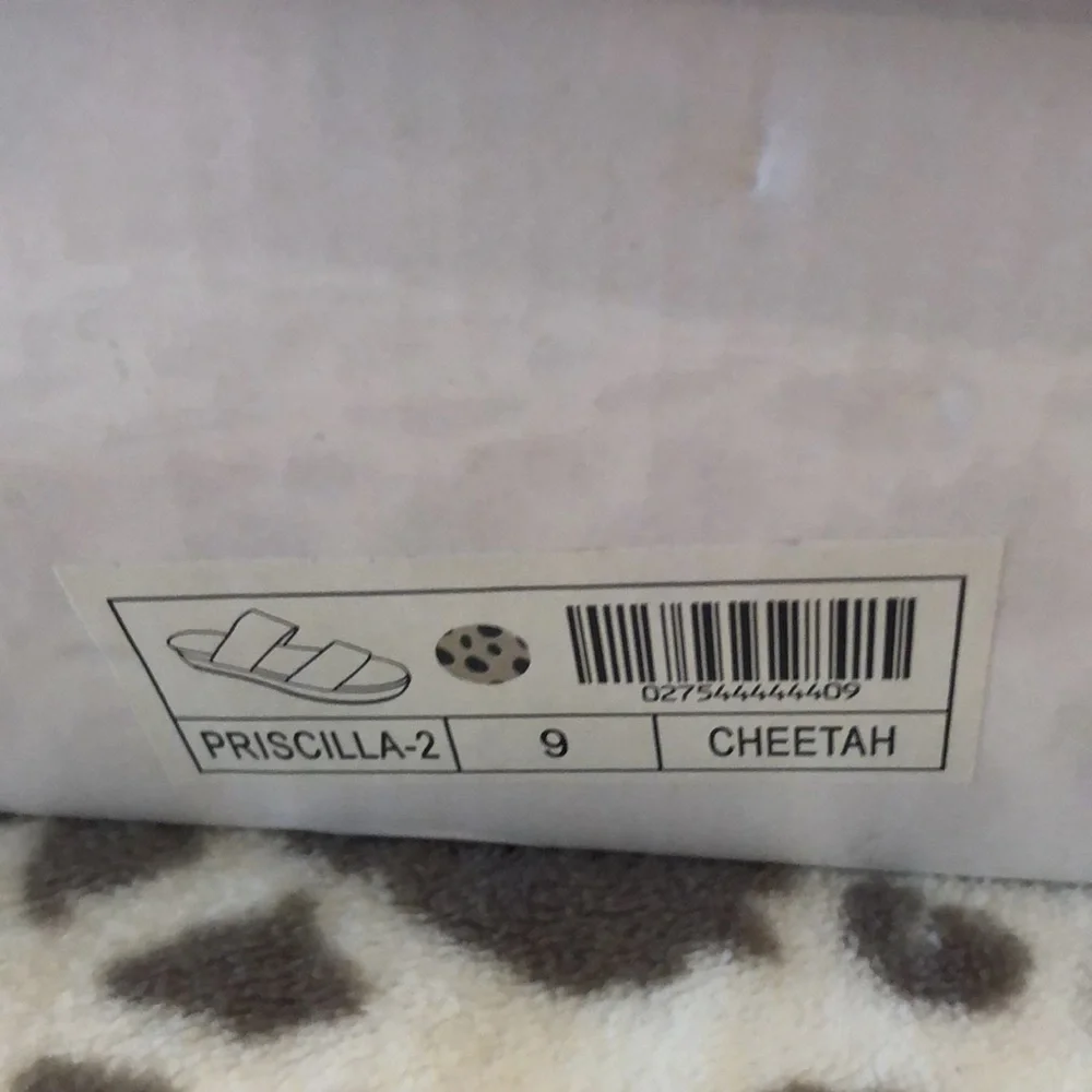 Mata Cheetah Priscilla Platform Espadrilles Women’s Shoes Size 9